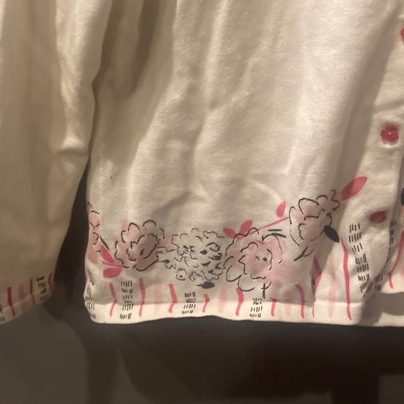 Pendleton size small cute floral cardigan sweater great condition cotton blend - Picture 6 of 10